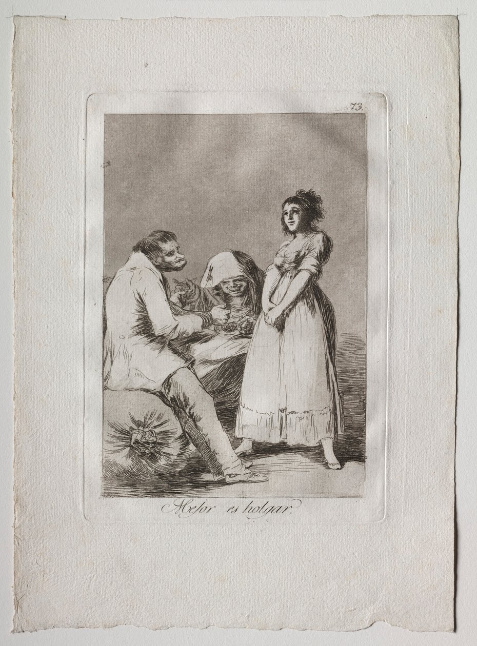 Ochenta Caprichos: It is Better to be Lazy by Francisco de Goya
