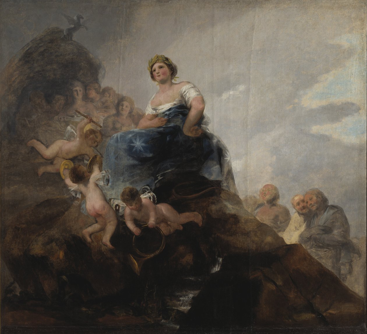 Poetry and Poets by Francisco de Goya