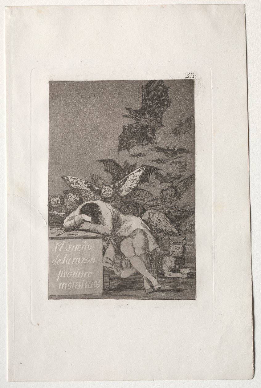 The Sleep of Reason Produces Monsters by Francisco de Goya