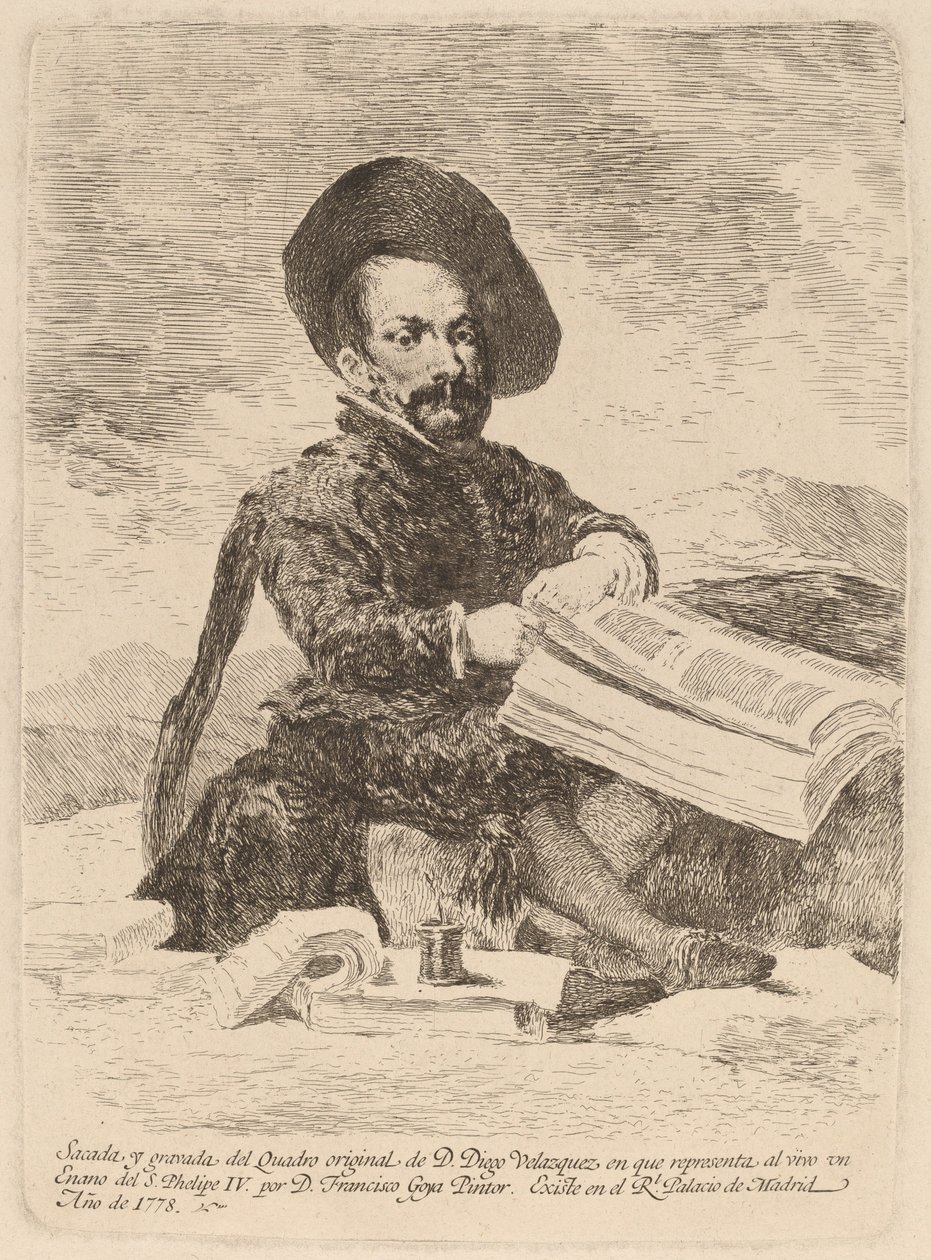 A Dwarf by Francisco de Goya after Diego Velázquez