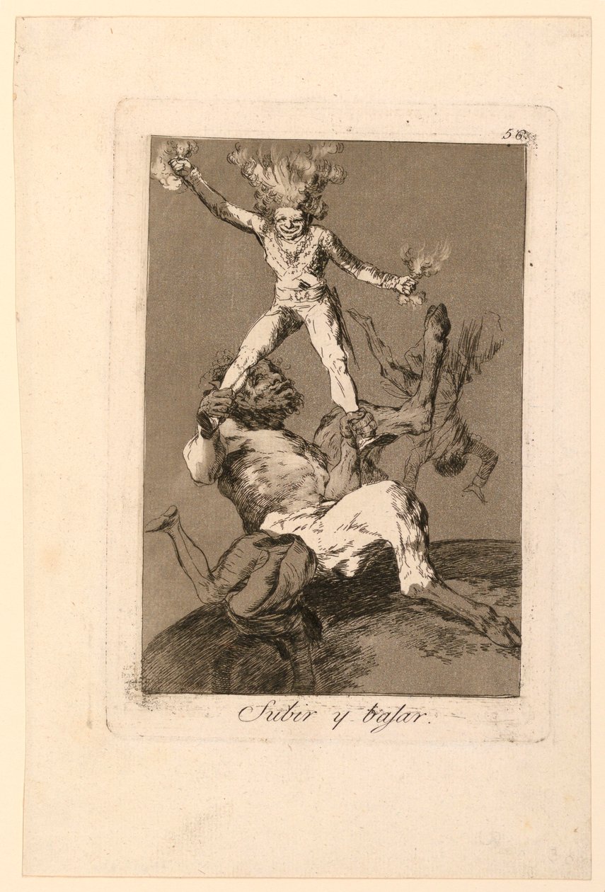 Up and Down by Francisco de Goya y Lucientes