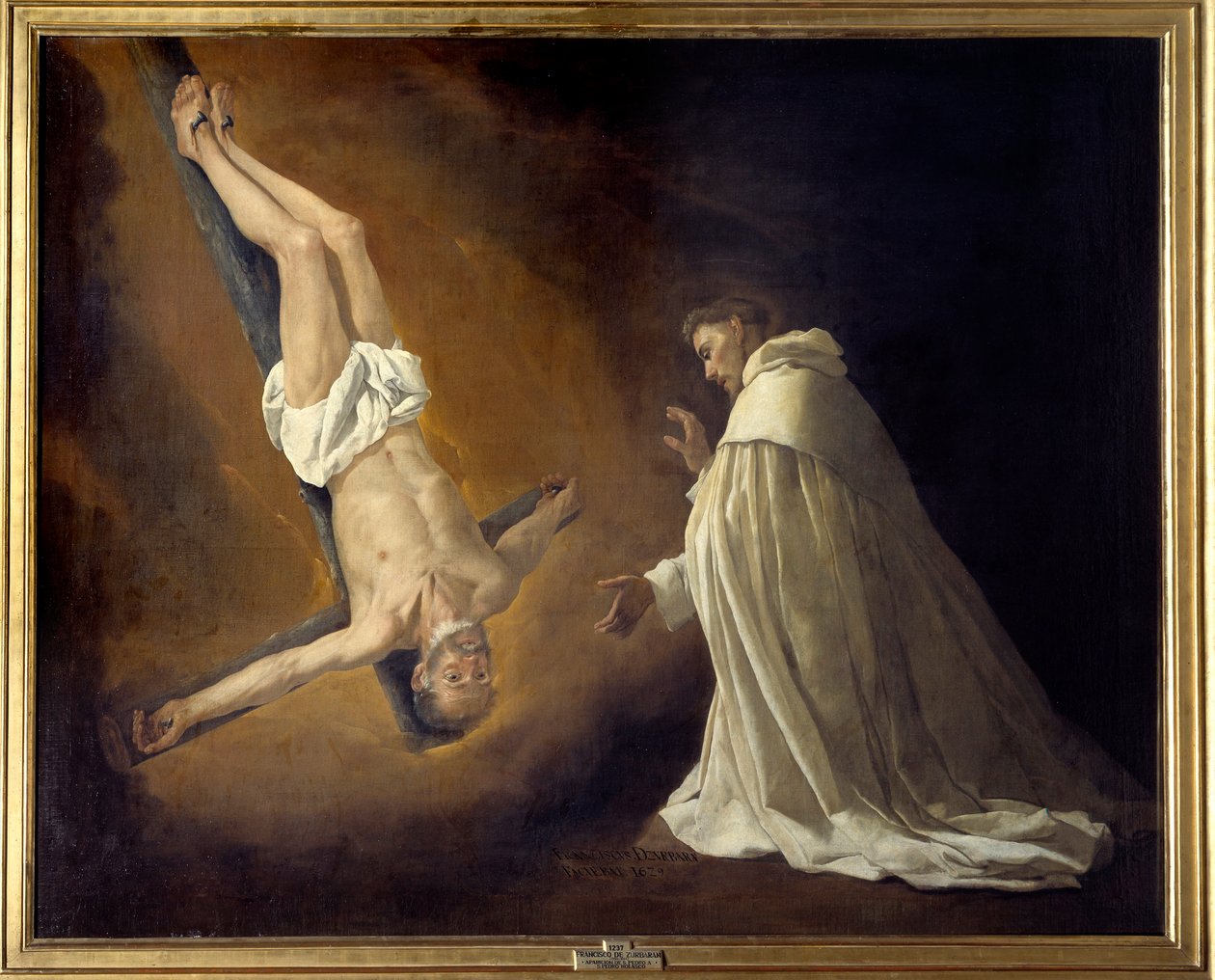 Apparition of St. Peter Crucified to St. Peter Nolasque by Francisco de Zurbaran