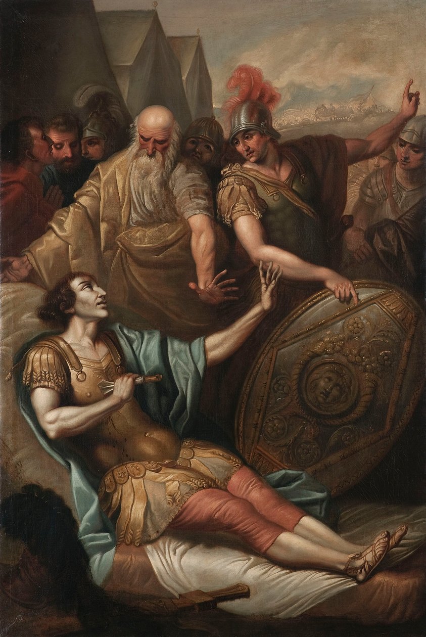 The Death of Epaminondas by Franciszek Smuglewicz