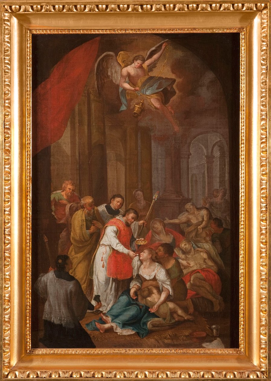 Saint Charles Borromeo Caring for the Sick by Franciszek Smuglewicz