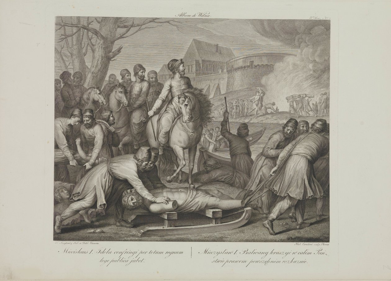 The destruction of pagan gods by Mieszko I of Poland by Franciszek Smuglewicz