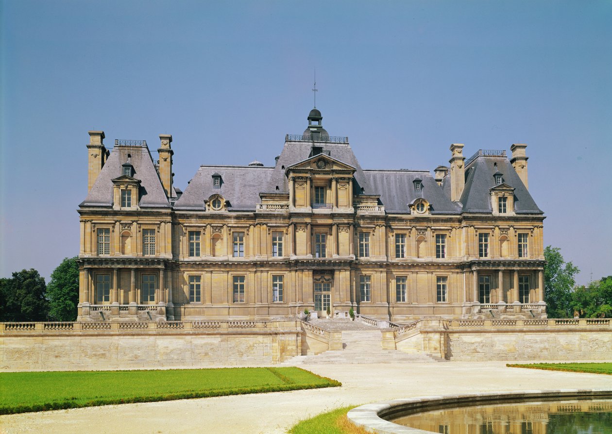 View of the East Facade of Chateau de Maisons-Laffitte, Built 1642-51 by Francois Mansart