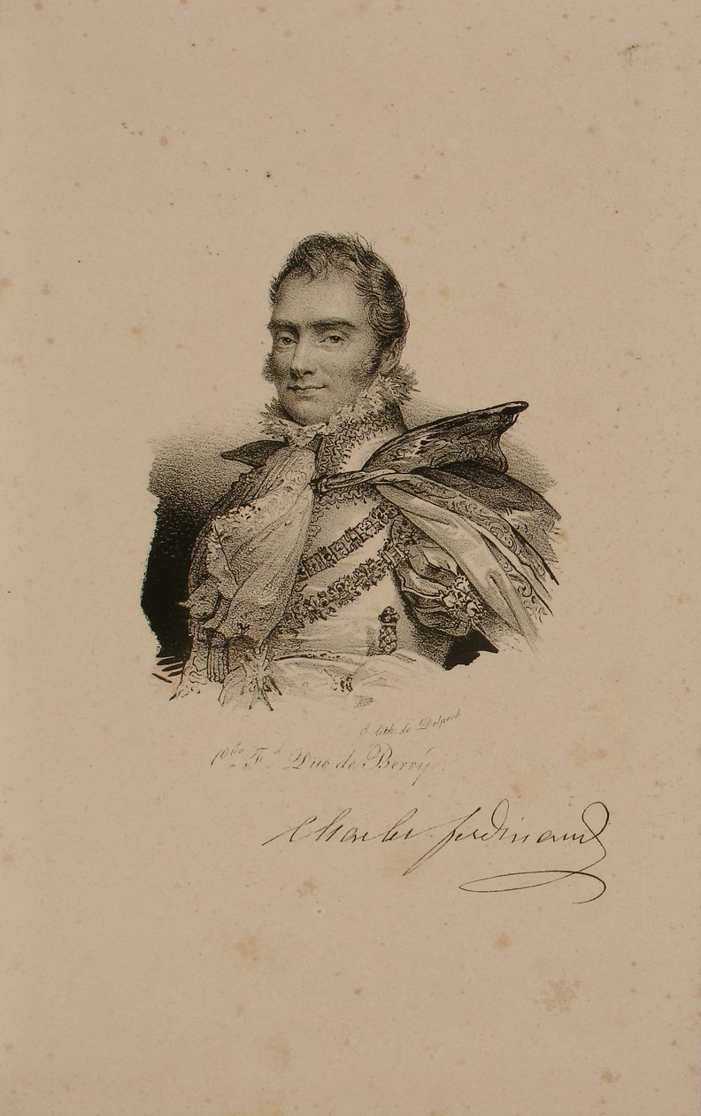 Charles Ferdinand de France, Duc de Berry (1778-1820) by Francois Seraphin Delpech