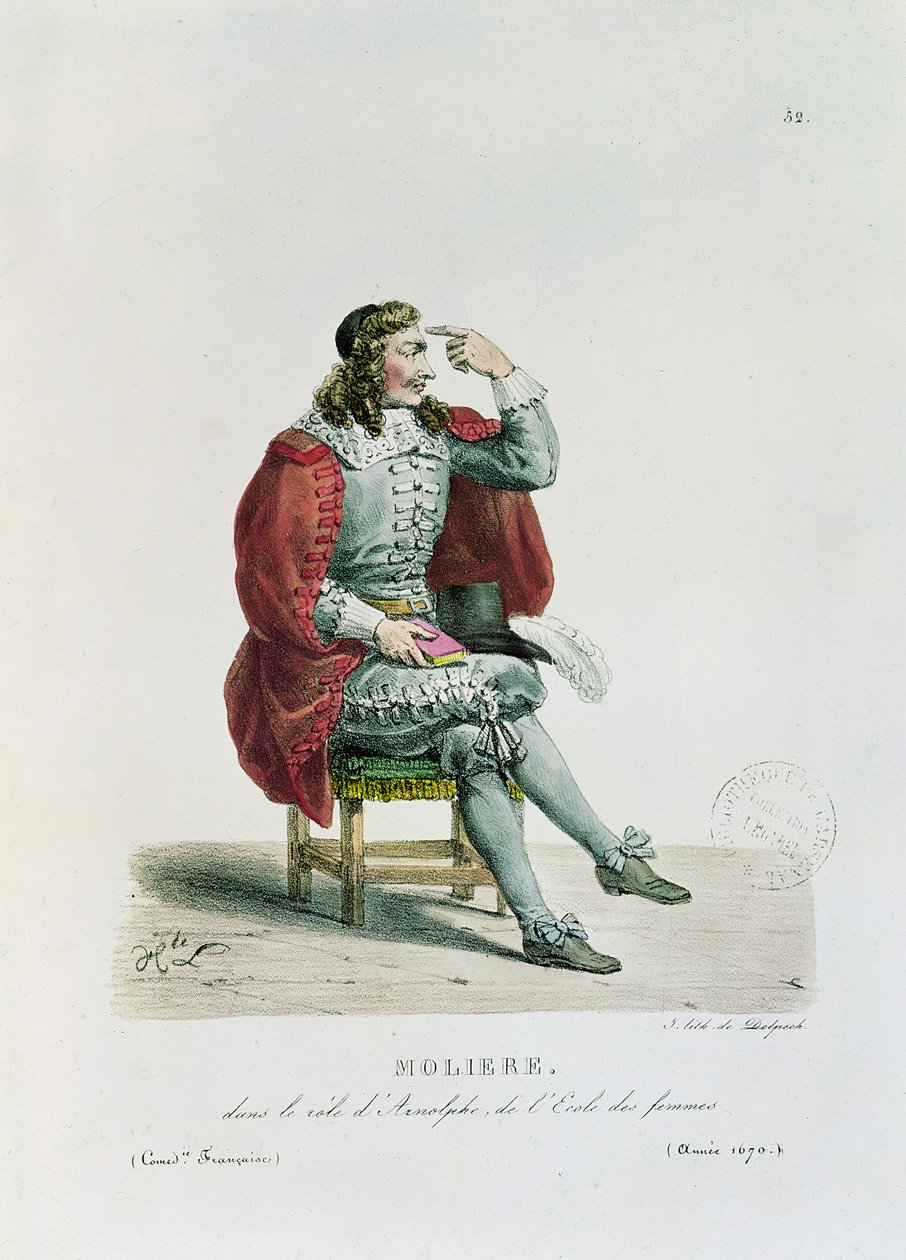 Portrait of Moliere in the Role of Arnolfe from 