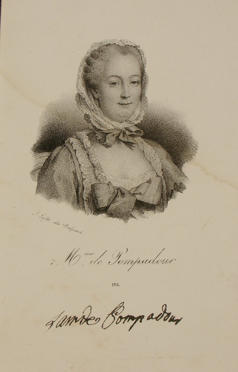 Portrait of the Marquise de Pompadour (1721-64) by Francois Seraphin Delpech