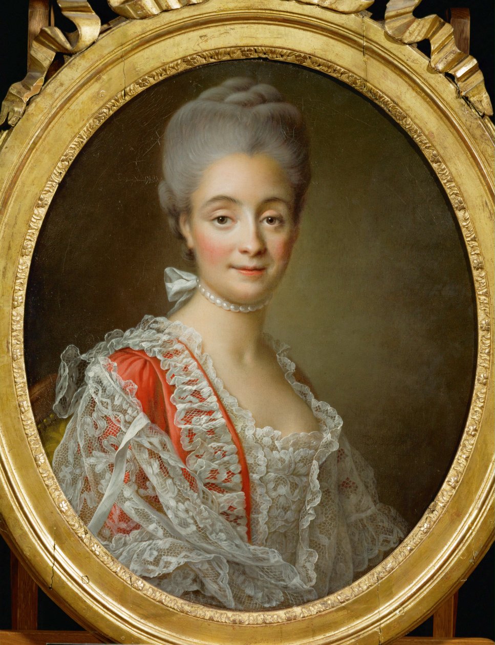 Portrait of Mme. Jacques-Benoit Loys by Francois-Hubert Drouais