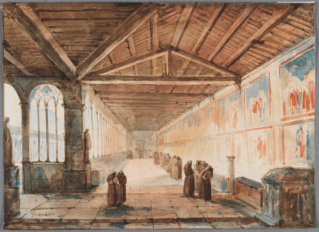 Campo Santo di Pisa, North Corridor by Francois-Marius Granet