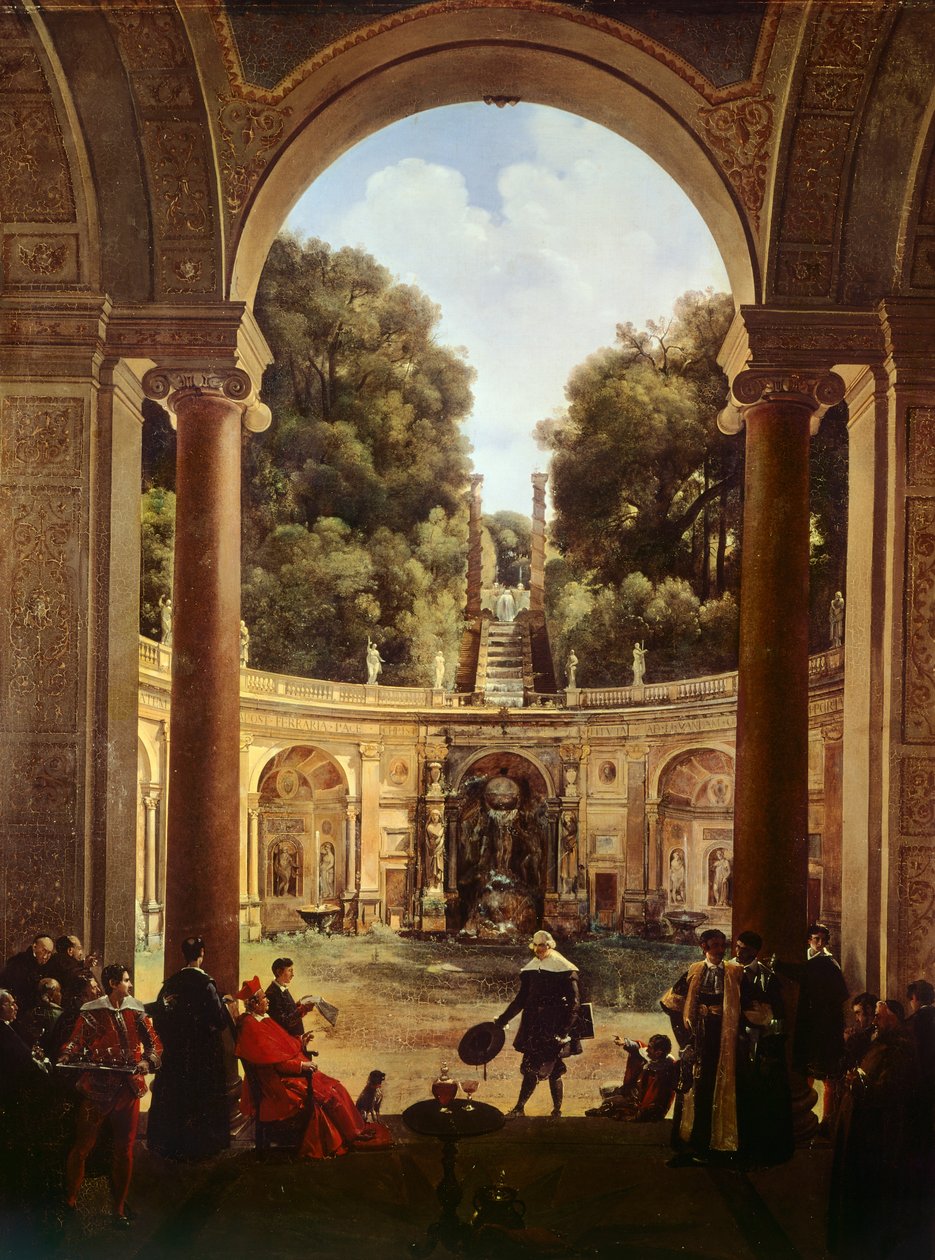 Cardinal Pietro Aldobrandini receiving Domenichino by Francois Marius Granet