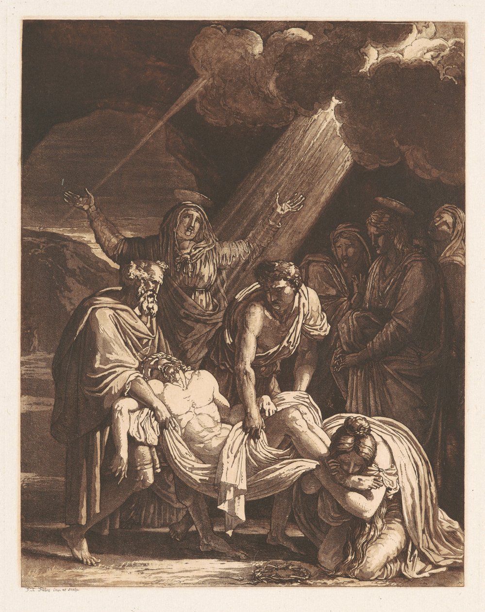 Christ Carried to the Tomb by Francois-Xavier Fabre