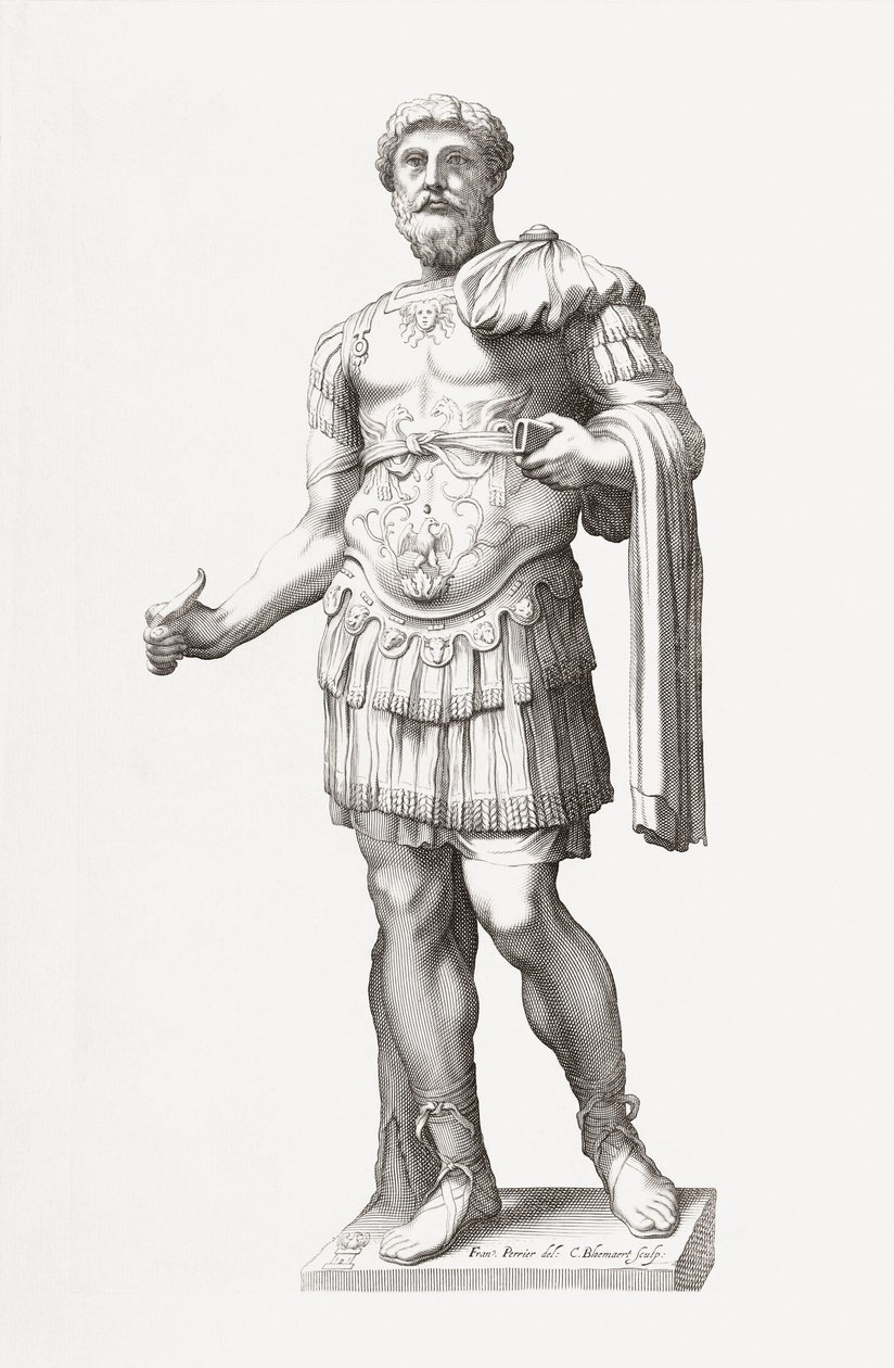 Roman Emperor Marcus Aurelius. Portrait by Francois Perrier