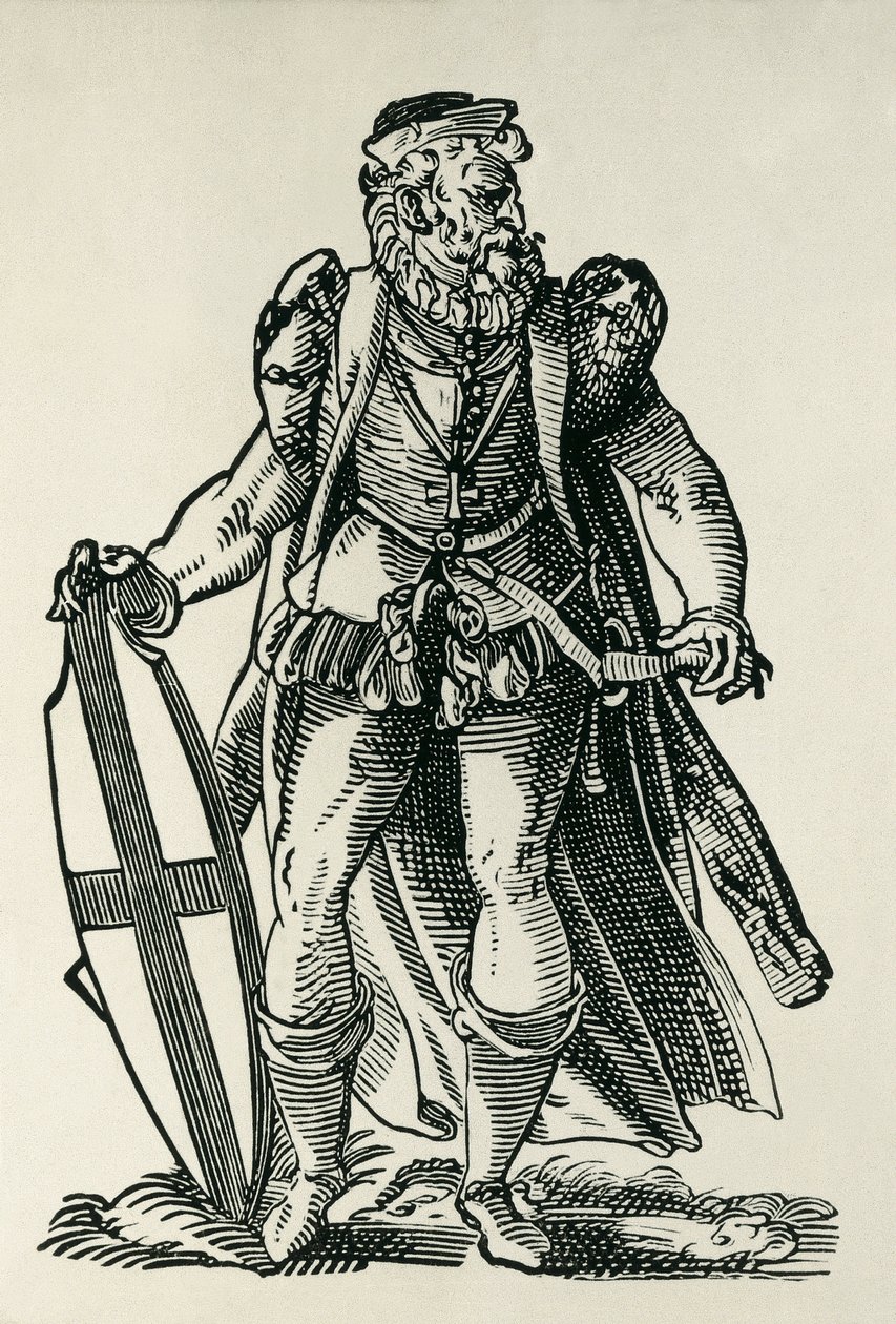 Knight of the Teutonic Order. Illustration on 