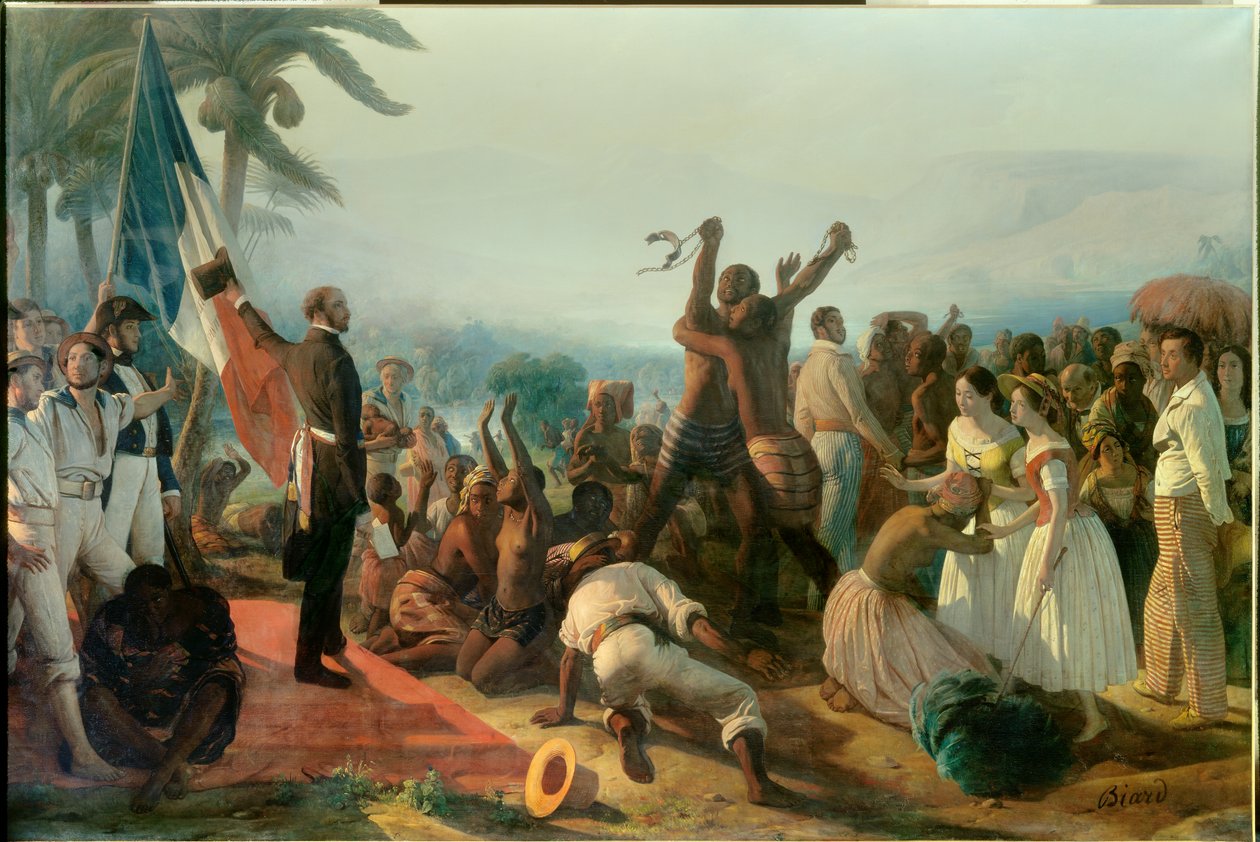 Proclamation of the Abolition of Slavery in the French Colonies on April 23 by François Auguste Biard
