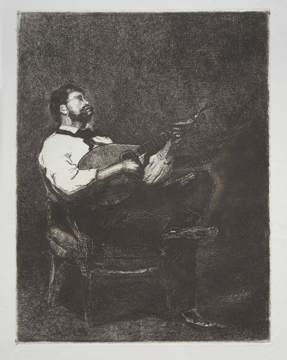 Guitar Player by François Bonvin