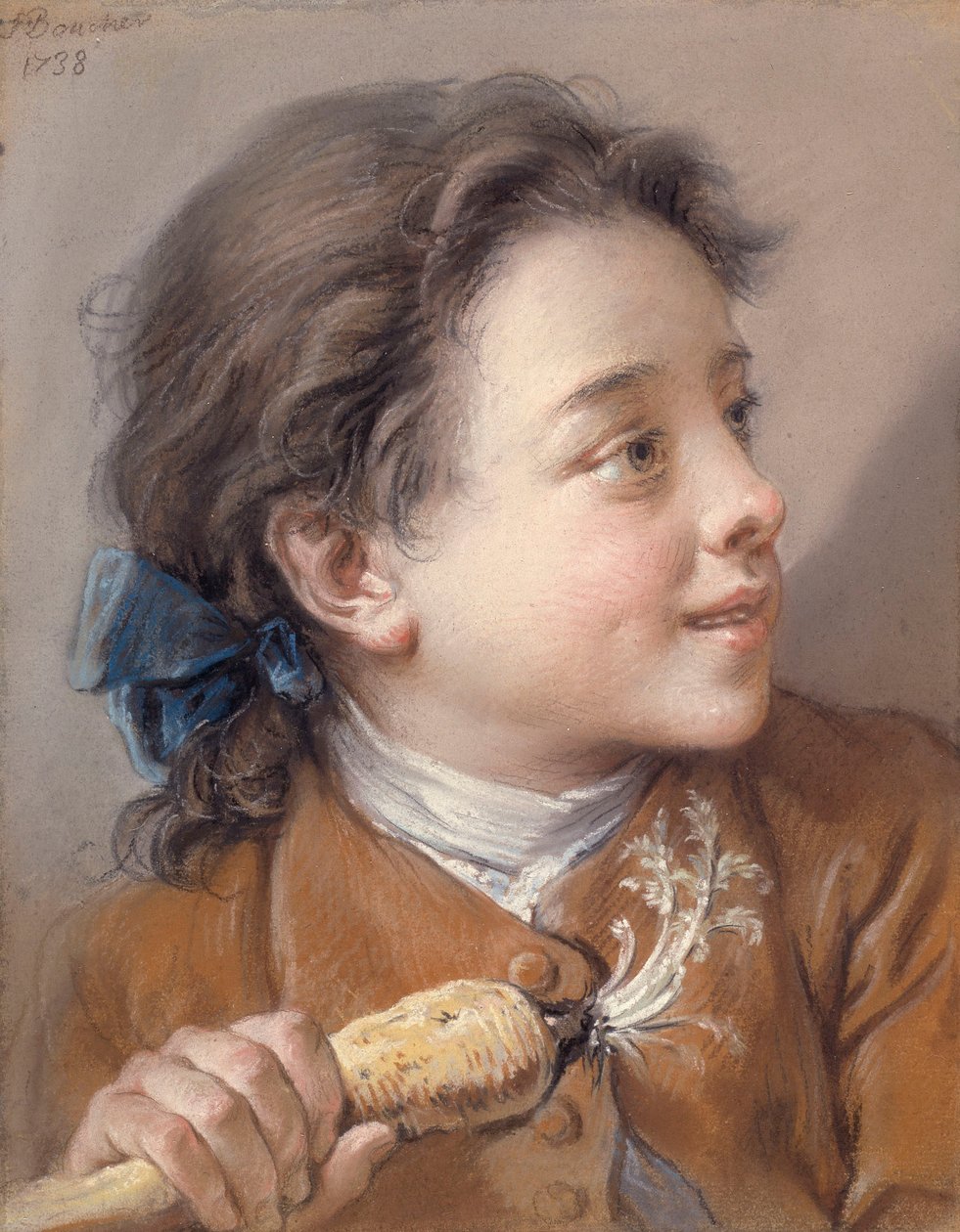 Boy with a Carrot by François Boucher