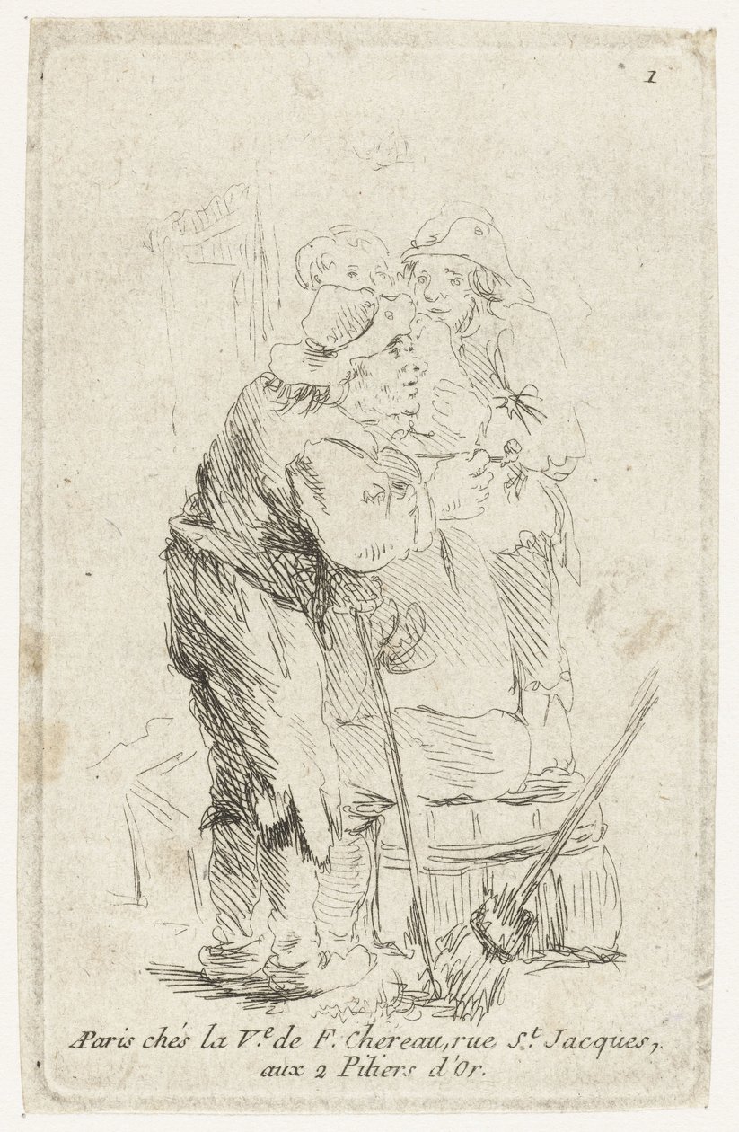 Three Farmers by François Boucher