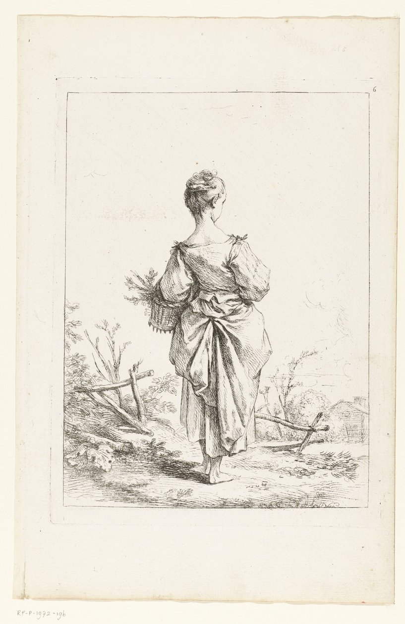 Young Girl with a Basket by François Boucher