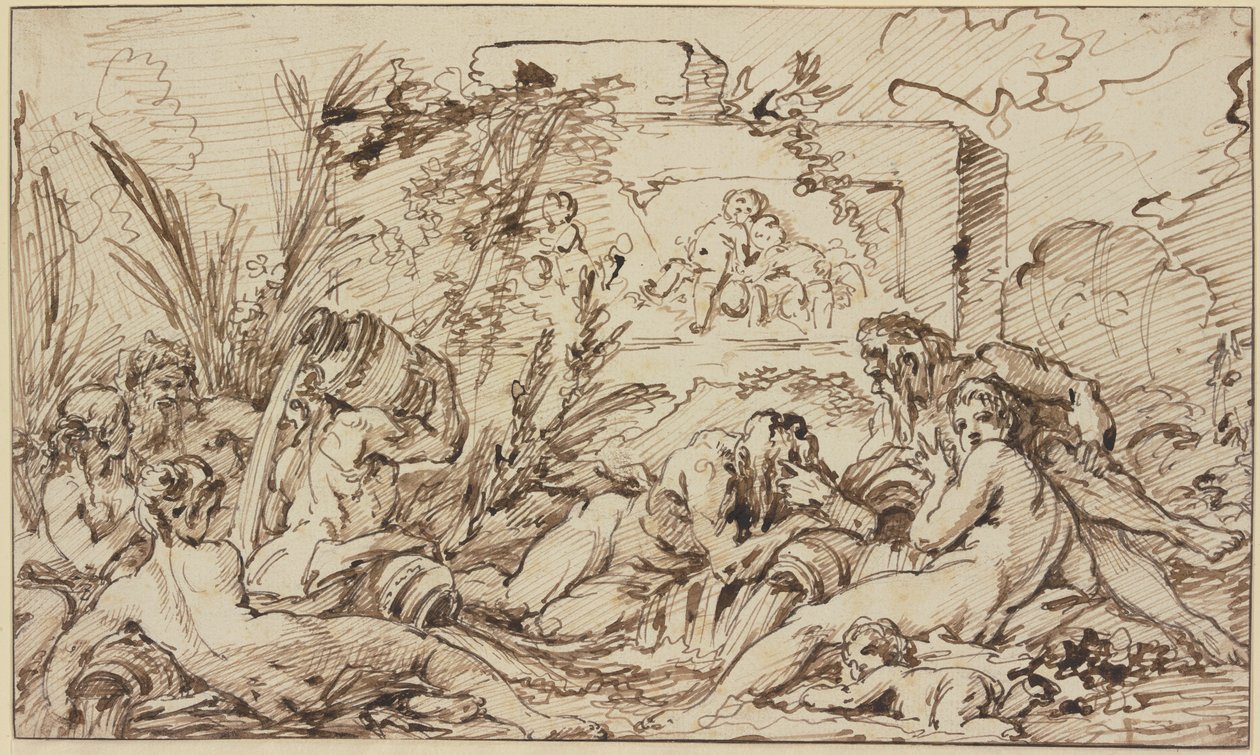 Nymphs and River Gods by François Boucher