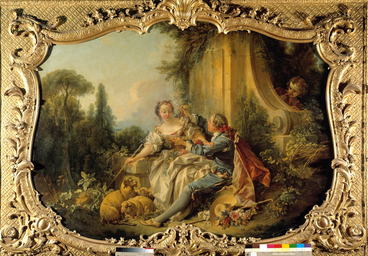 Pastoral Gallant Scene by François Boucher