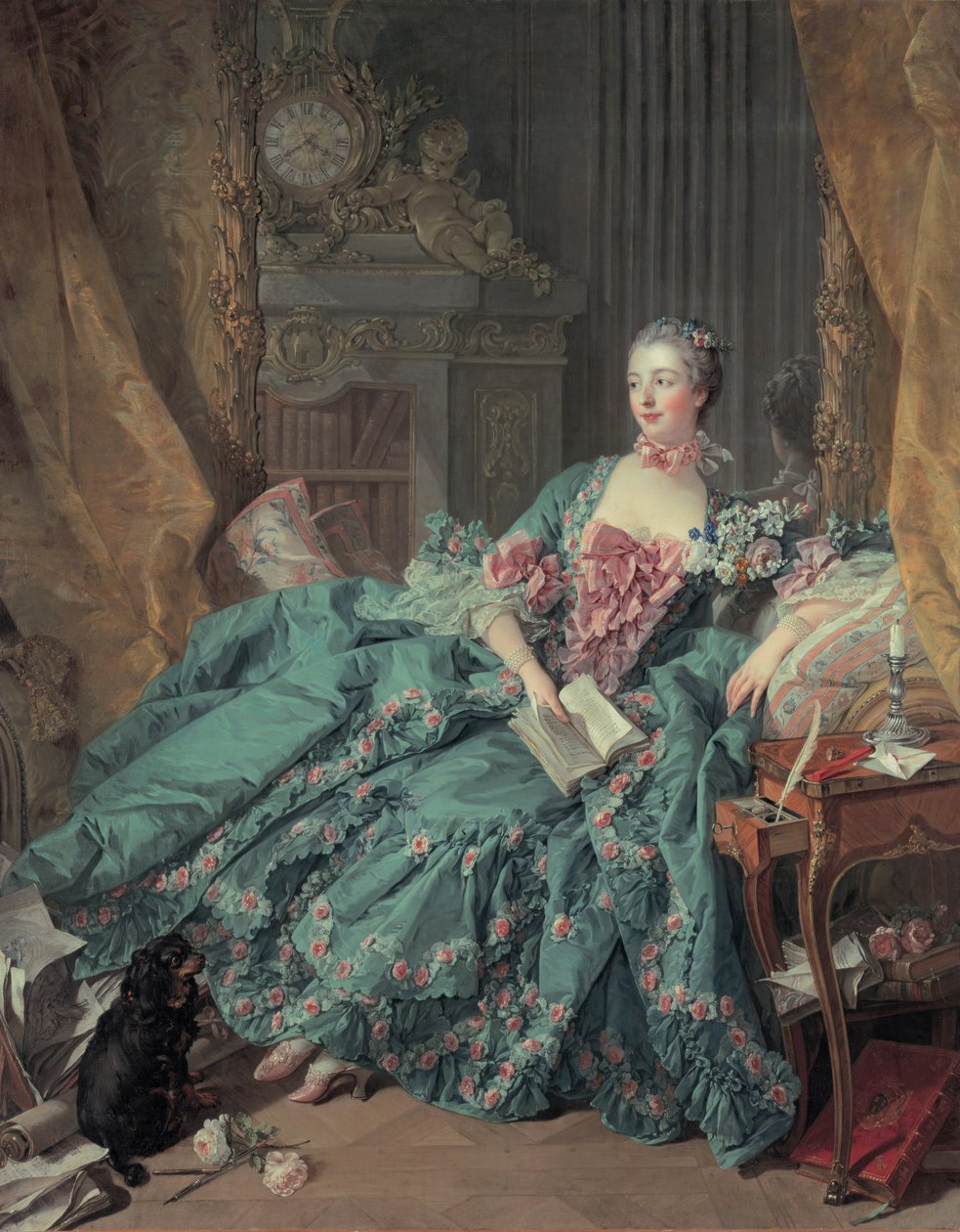Portrait of Madame de Pompadour by François Boucher