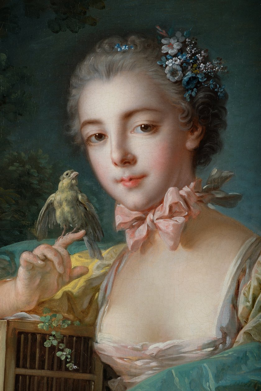 Presumed Portrait of Marie-Emilie Baudouin, Daughter of the Painter by François Boucher