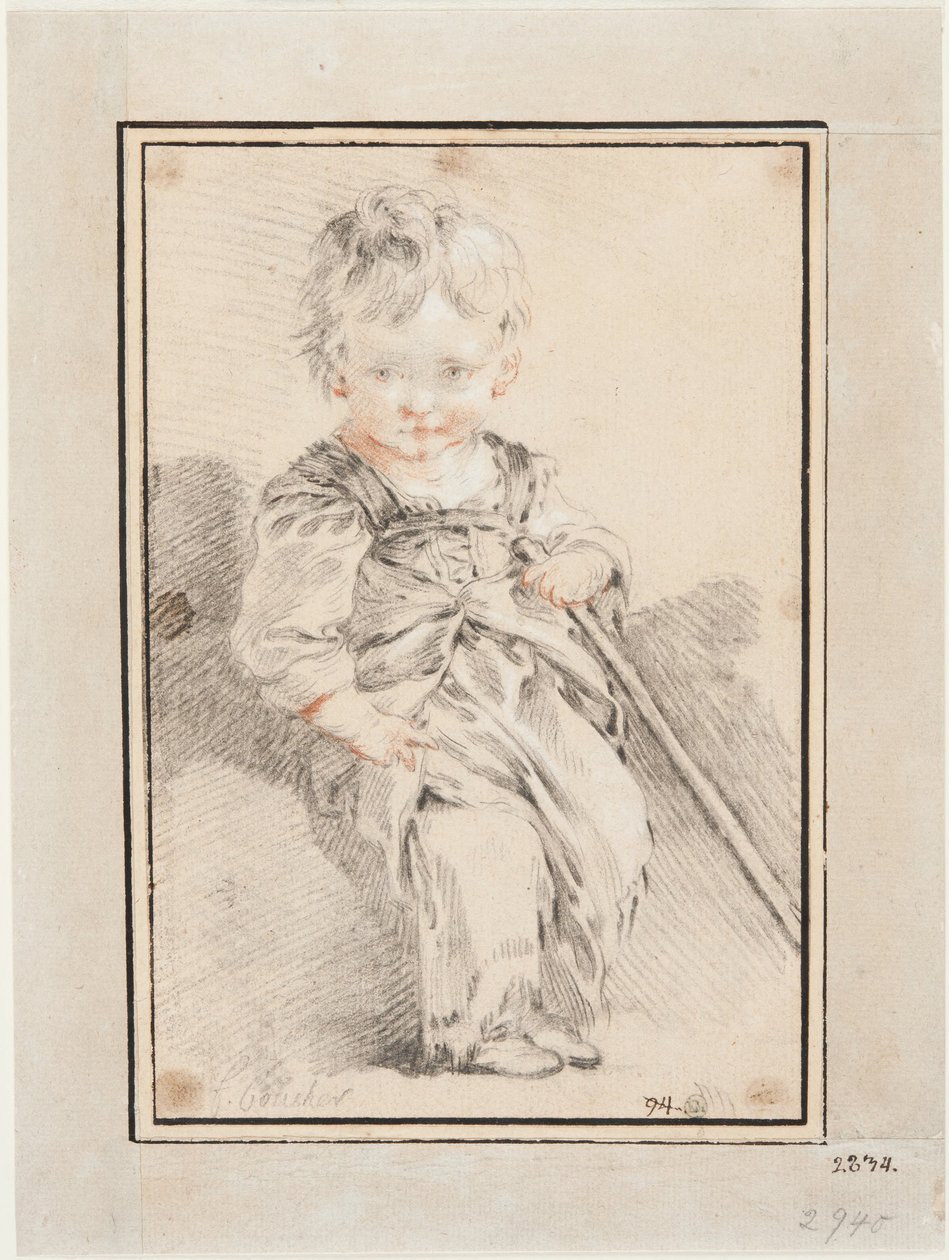 Seated Boy by François Boucher