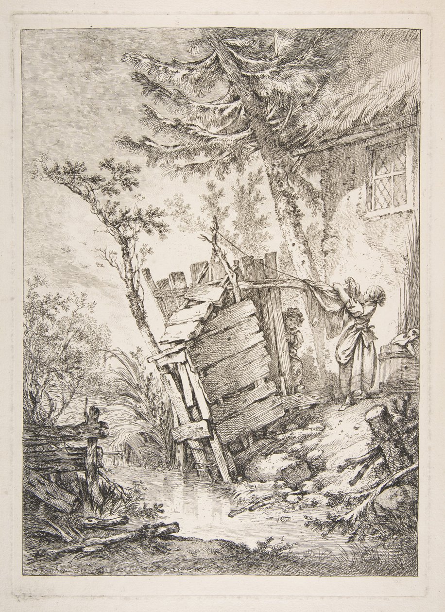 The Laundress by François Boucher
