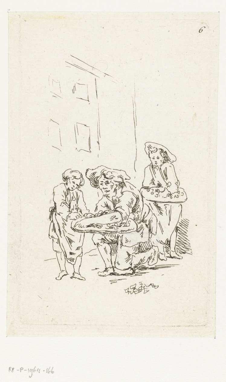 Two Street Vendors by François Boucher