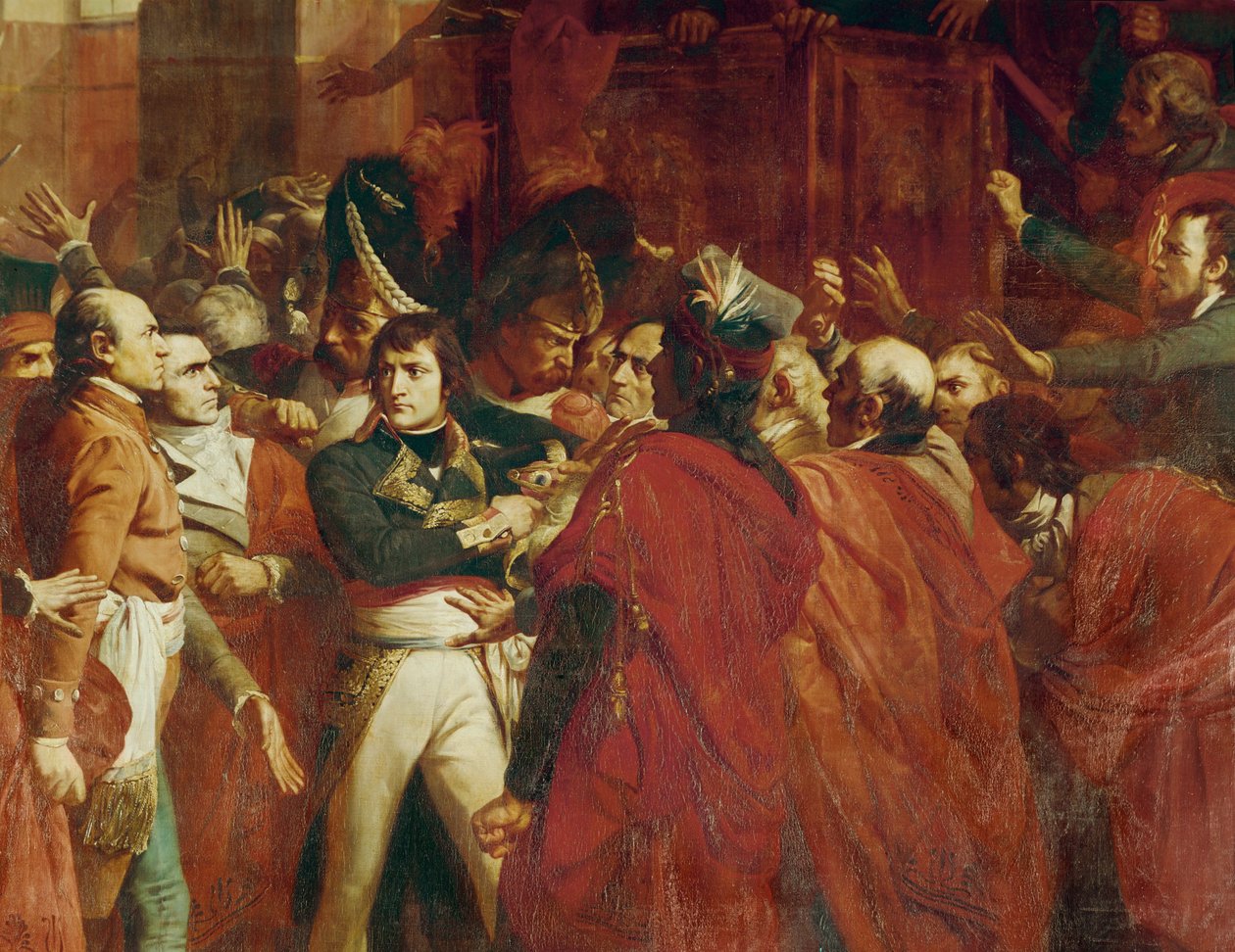 General Bonaparte at the Council of Five Hundred at St by Francois Bouchot