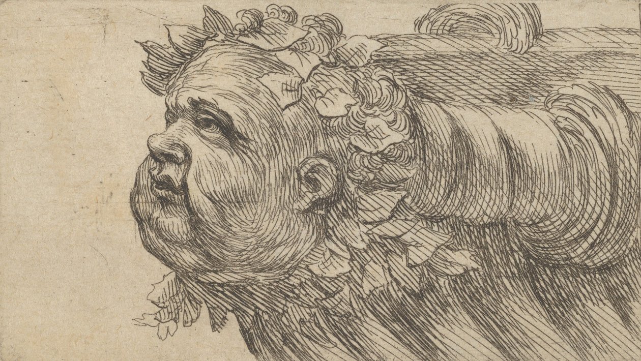 Head of a Child on the Bow of a Ship, from Divers Masques, ca. 1635-45 by Francois Chauveau