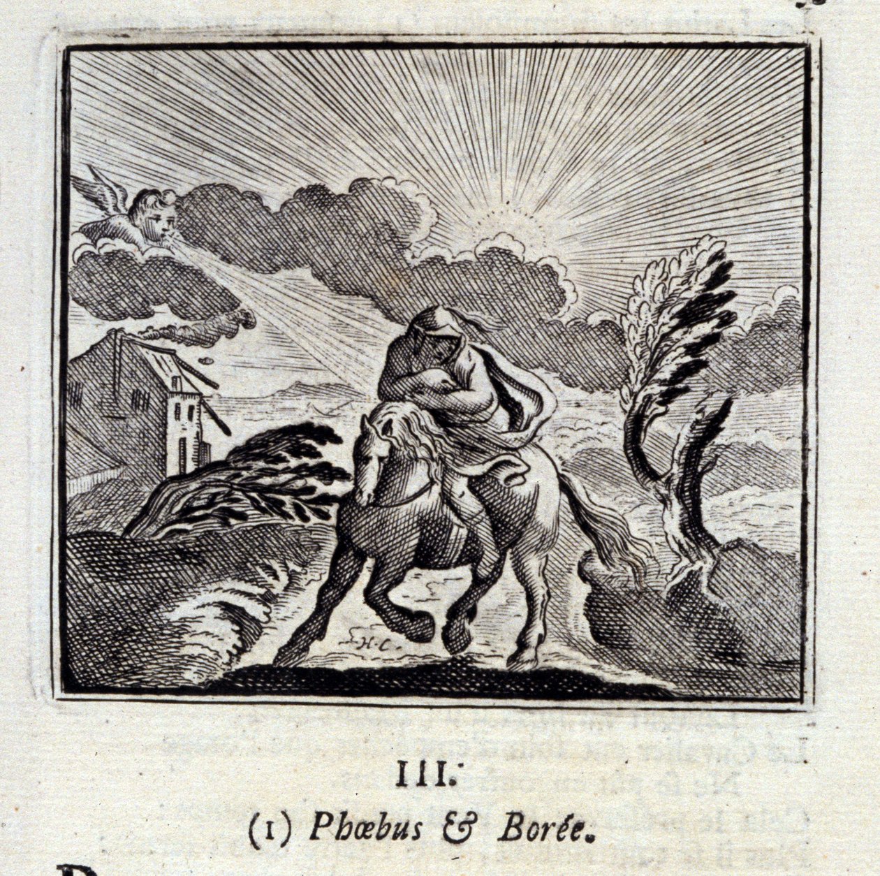 Phebus and Boree (Illustration by François Chauveau) by Francois Chauveau