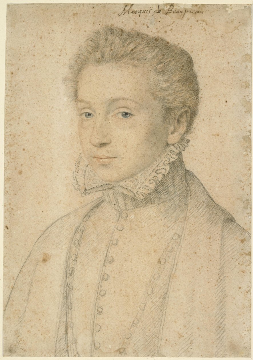 Portrait of Henri de Bourbon, Marquis des Beaupréau by François Clouet