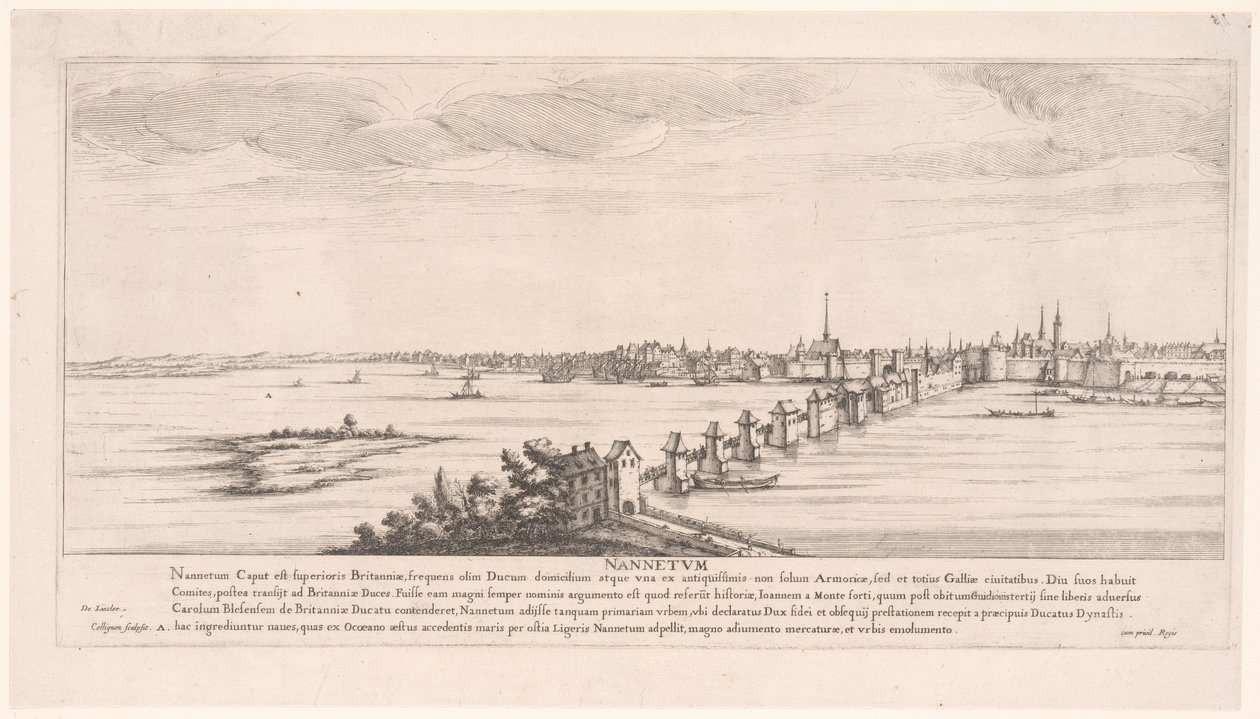 View of Nantes (Nannetum) (River Views in France) by Francois Collignon