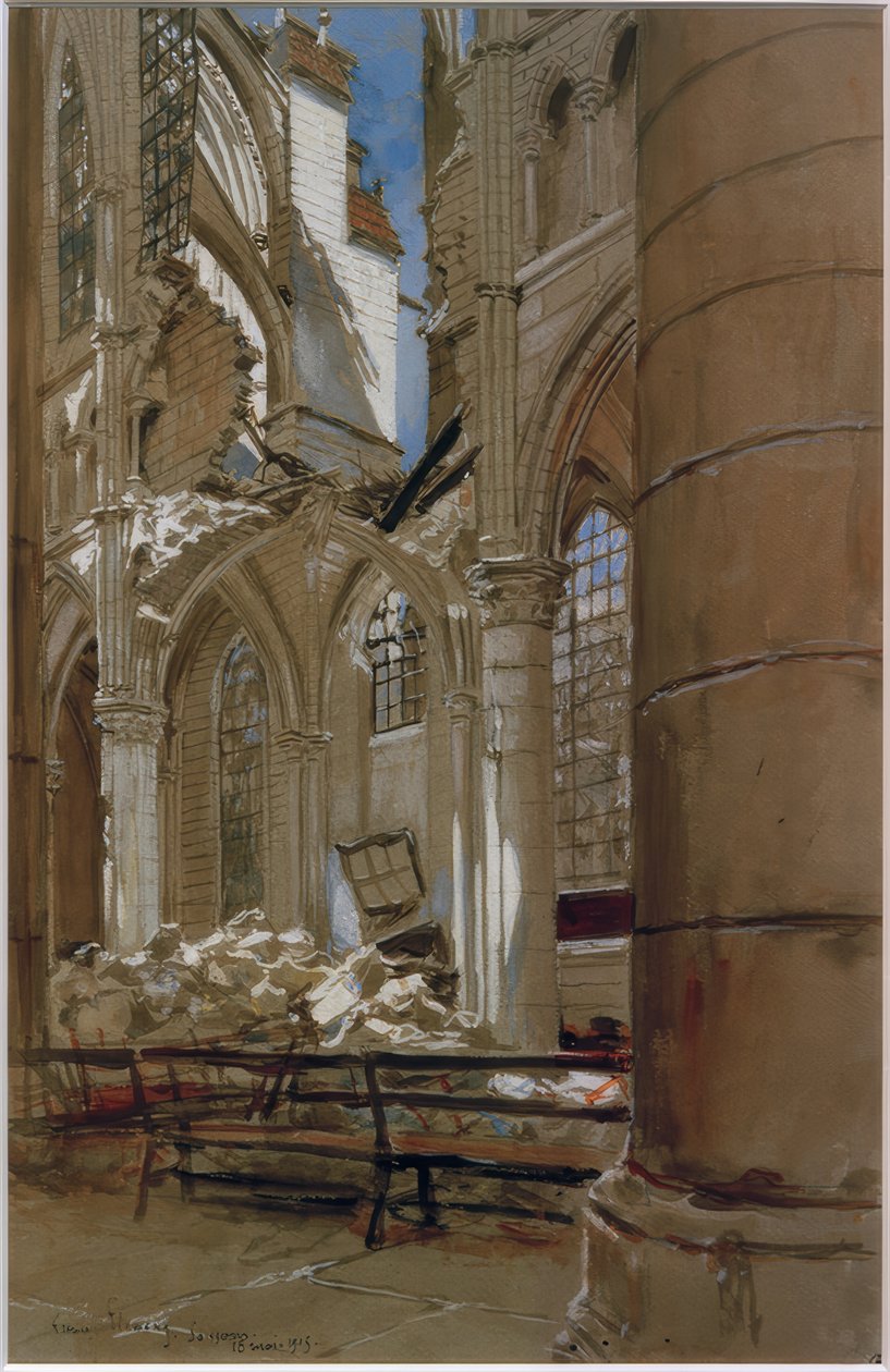Soissons, May 18, 1915 by Francois Flameng