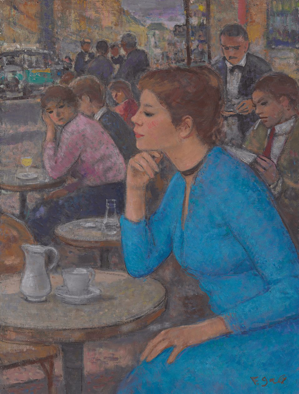 Eugenie in a Blue Dress at 