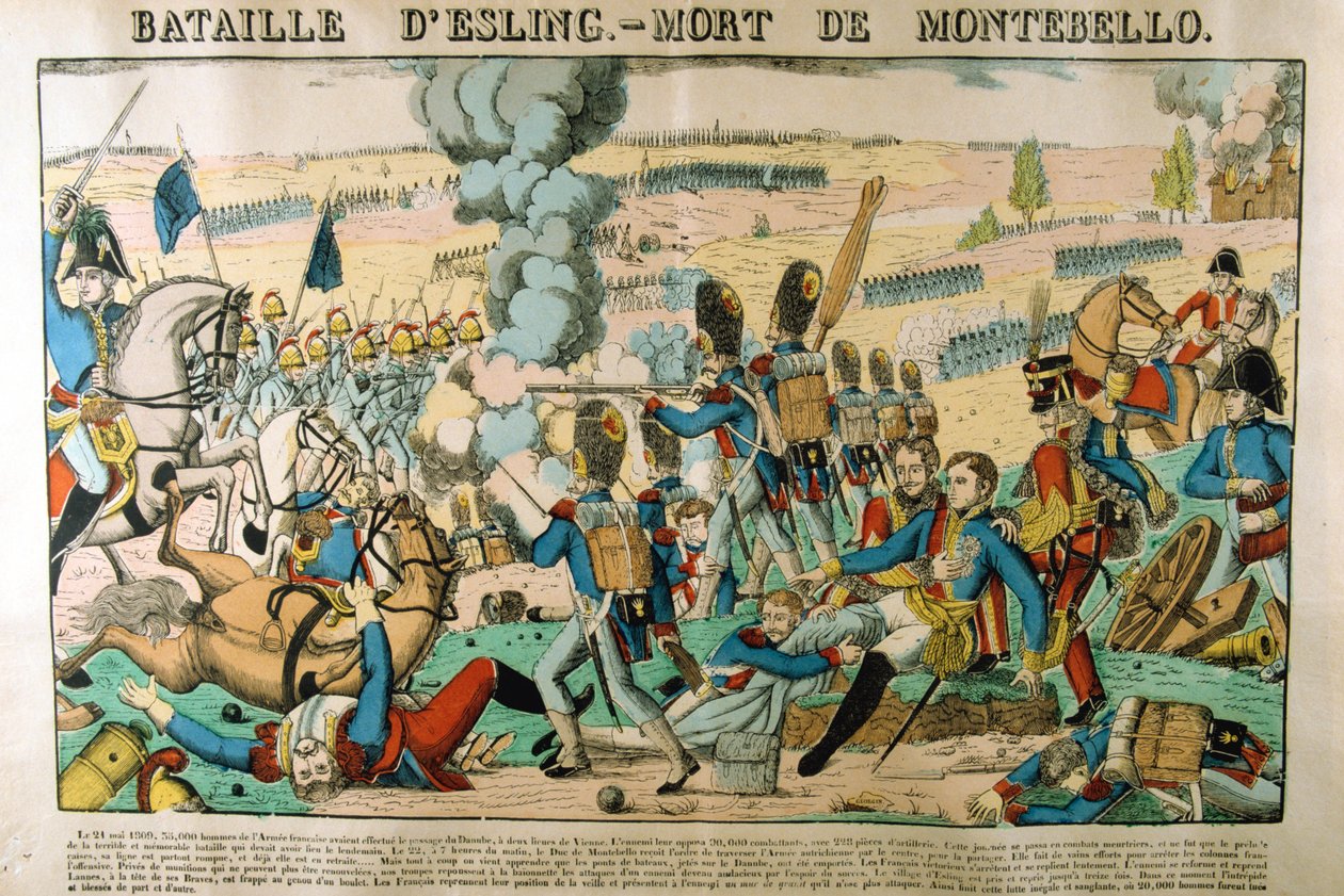 Battle of Essling - Death of Montebello, 21 May 1809, c1835 by Francois Georgin