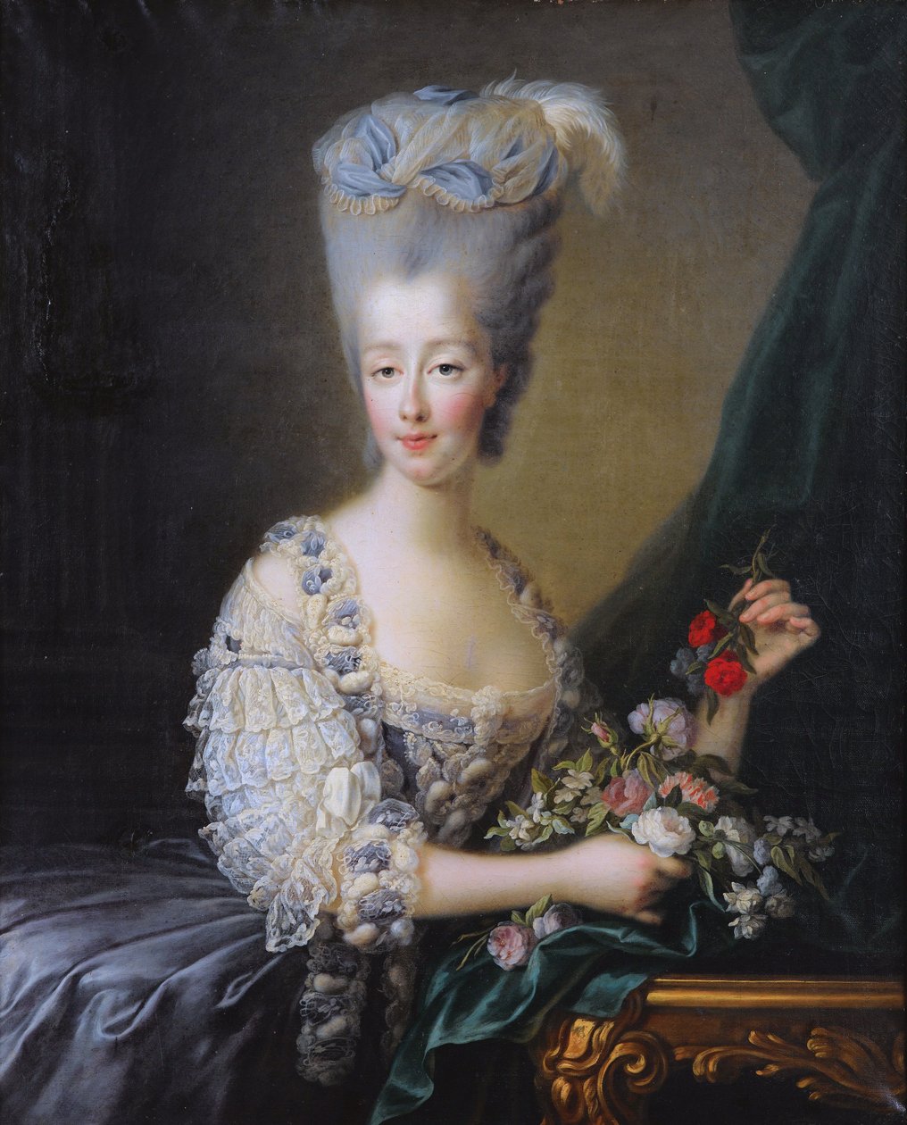 Marie-Thérèse of Savoy, Countess of Artois (1756-1805) by Francois-Hubert Drouais
