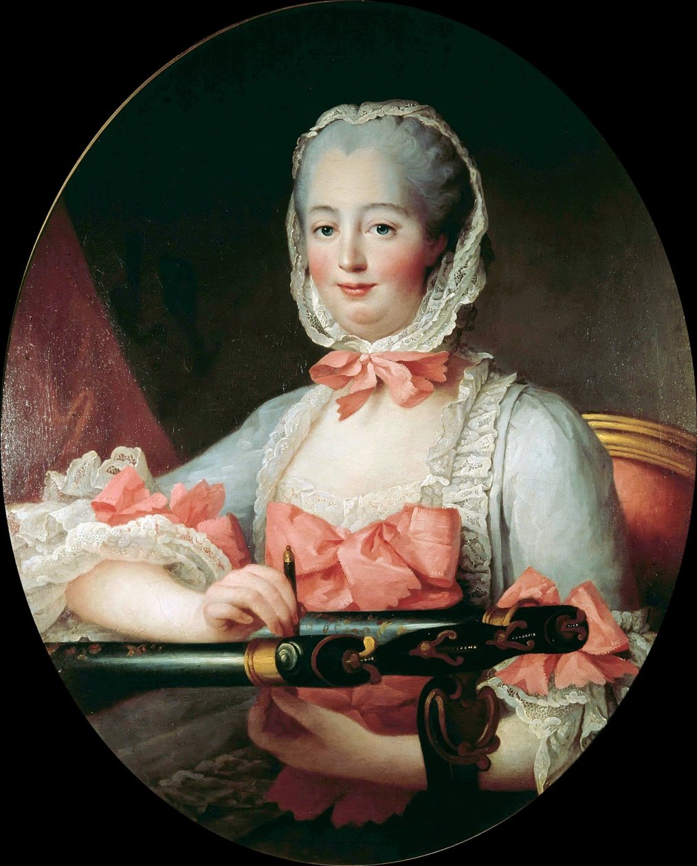 Portrait of the Marquise de Pompadour by Francois-Hubert Drouais