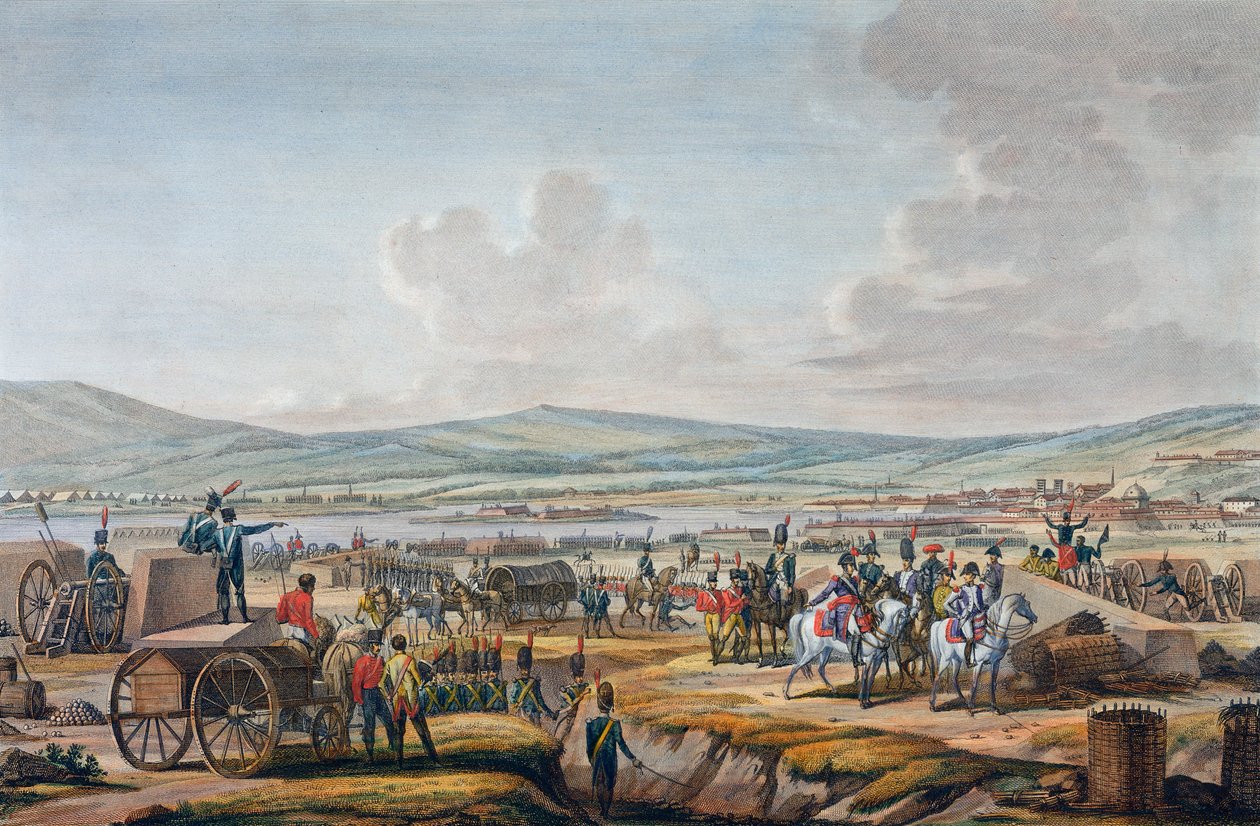 Napoleon Visiting the Siege Works at Danzig Led by Marshal Lefebvre, 9th May 1807 by Francois Jacques Dequevauviller