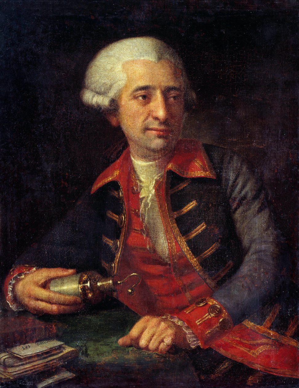 Portrait of Antoine Louis Lavoisier (1746-1794), French Chemist by Francois Louis Brossard de Beaulieu