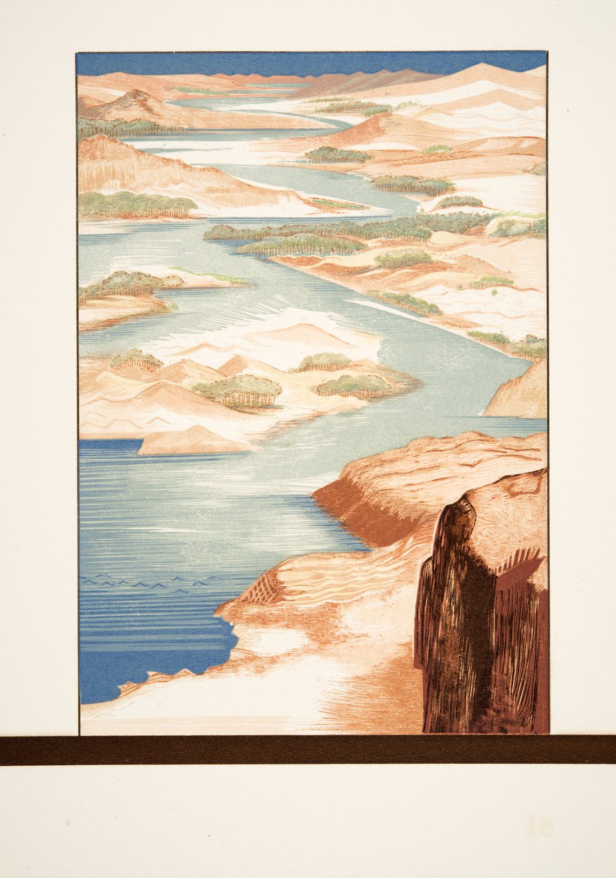 Illustration from Prometheus Bound by Aeschylus, pub. 1941 by Francois-Louis Schmied