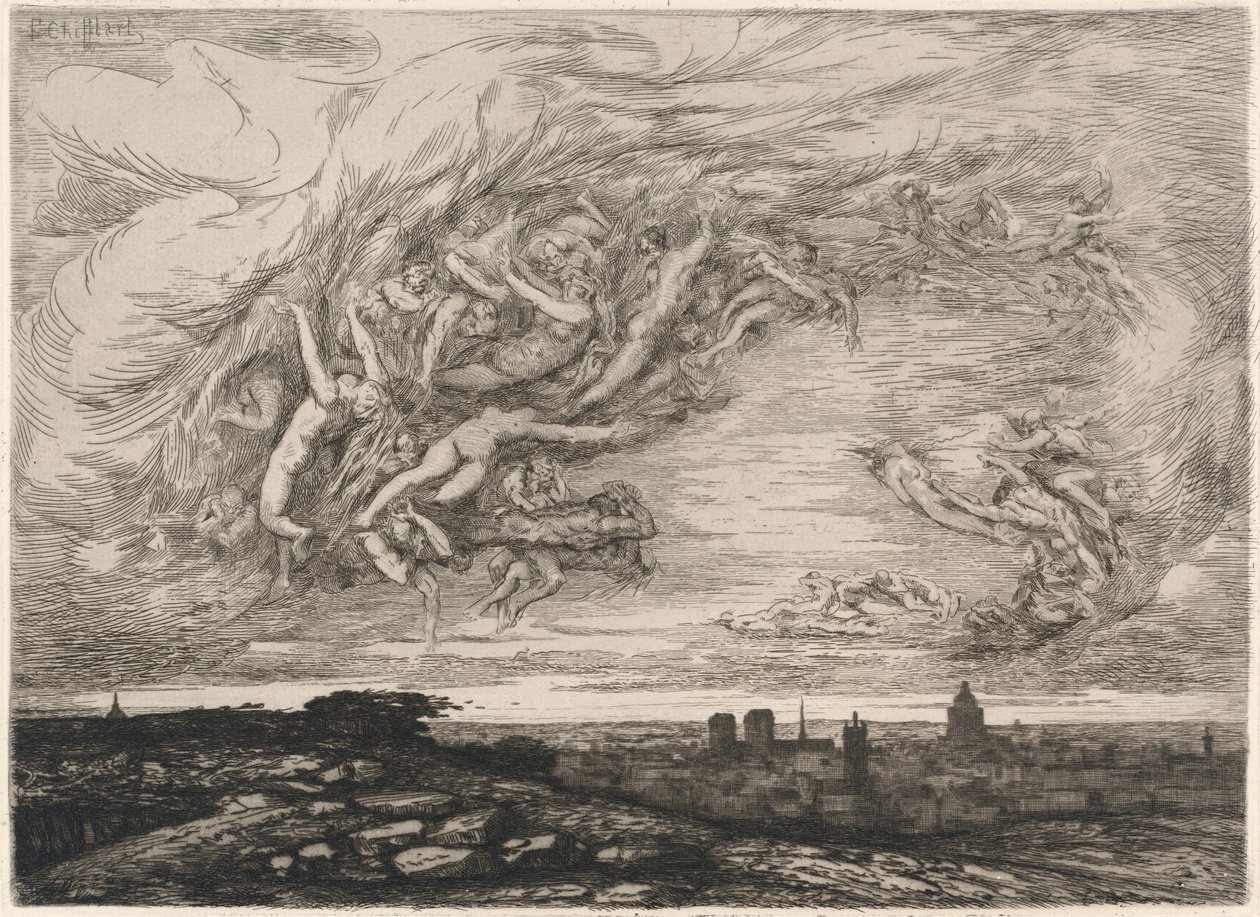 Cholera in Paris by Francois Nicolas Chifflart