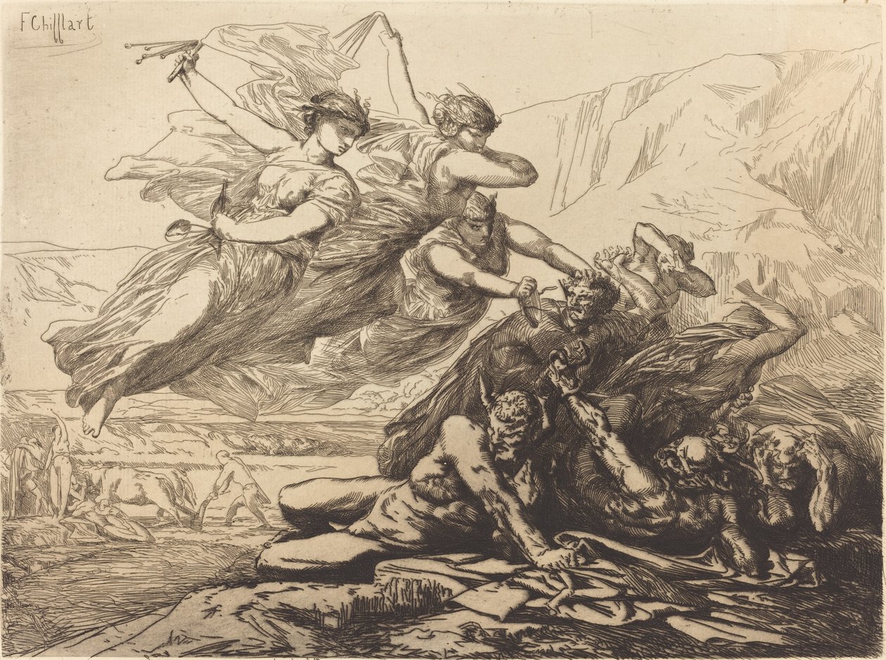 Justice, Vengeance, and Truth by Francois Nicolas Chifflart