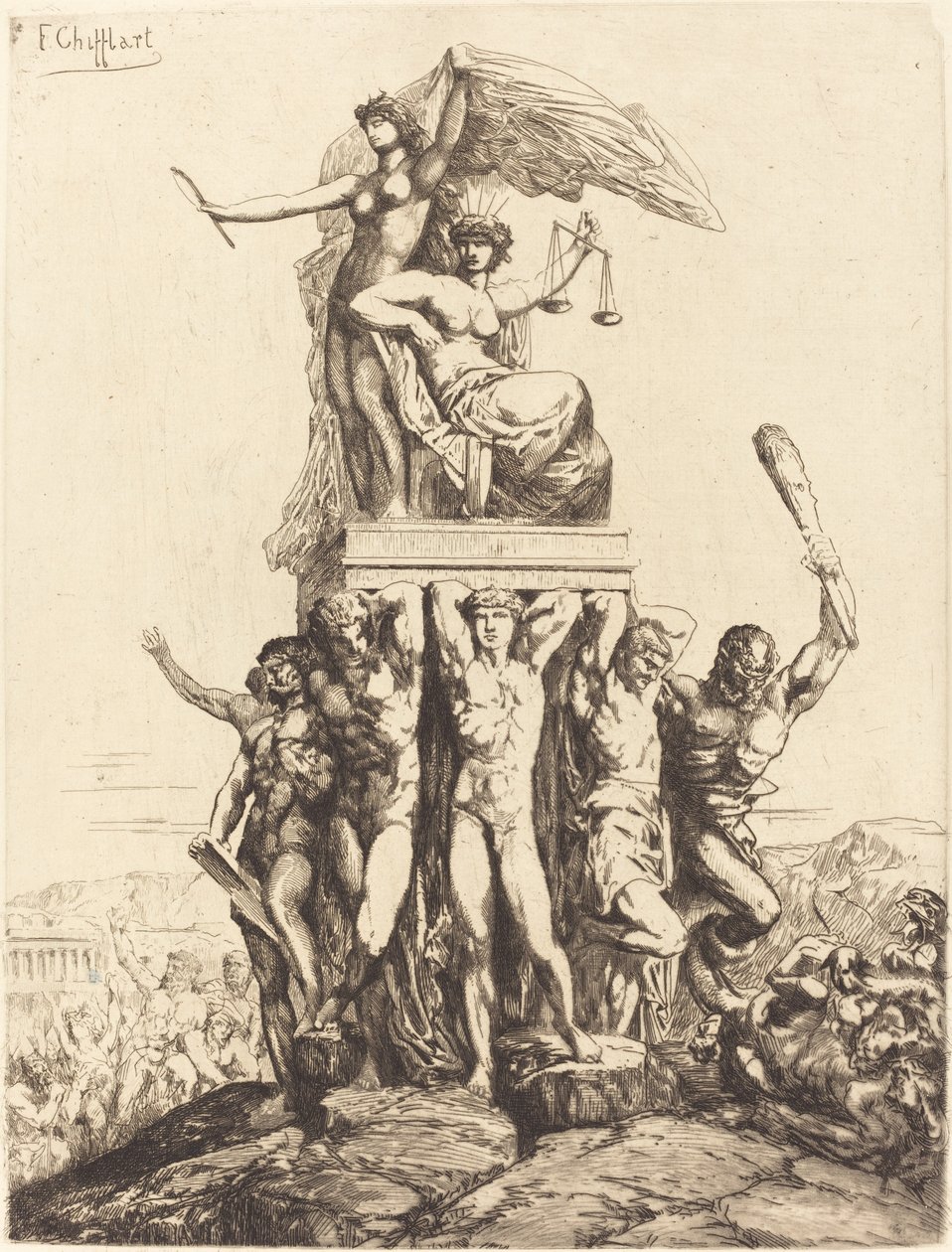 The Triumph of Justice and Truth by Francois Nicolas Chifflart