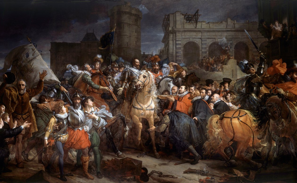 Entry of Henri IV in Paris, 22 March 1594 by Baron François Pascal Simon Gérard