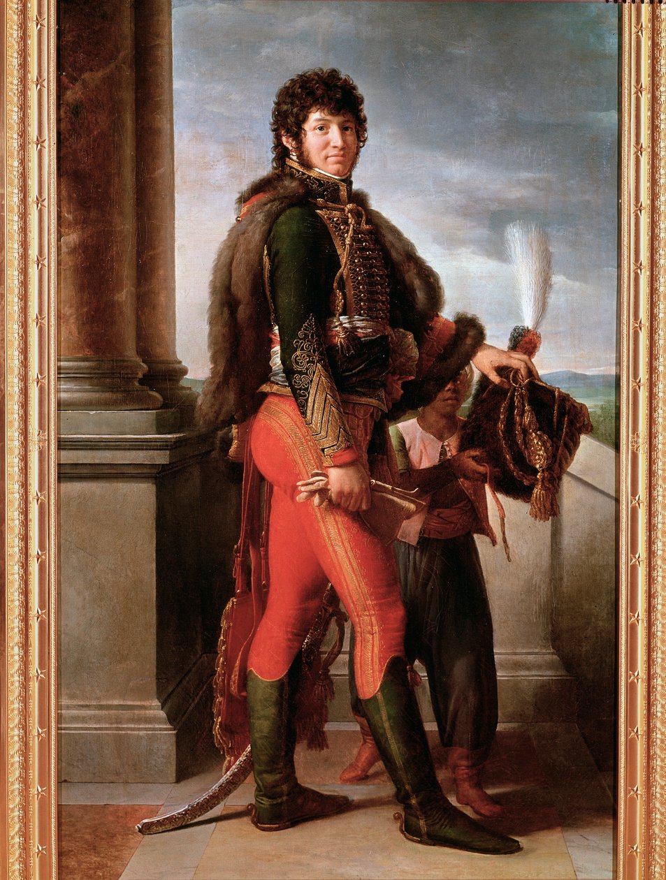 Portrait of Joachim Murat in Hussar Uniform (detail) by Baron François Pascal Simon Gérard