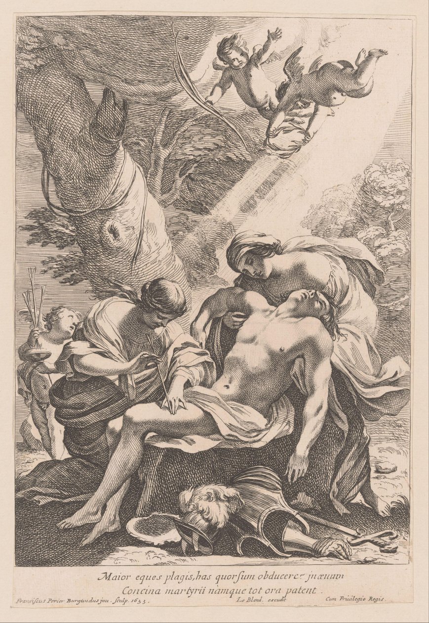 Martyrdom of Saint Sebastian by Francois Perrier